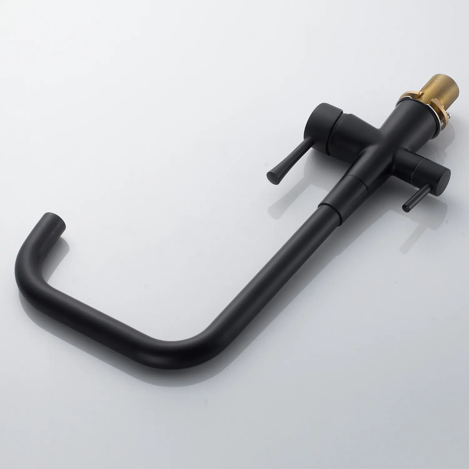 Смеситель для кухни с подключением фильтра Shevanik S528H, черный