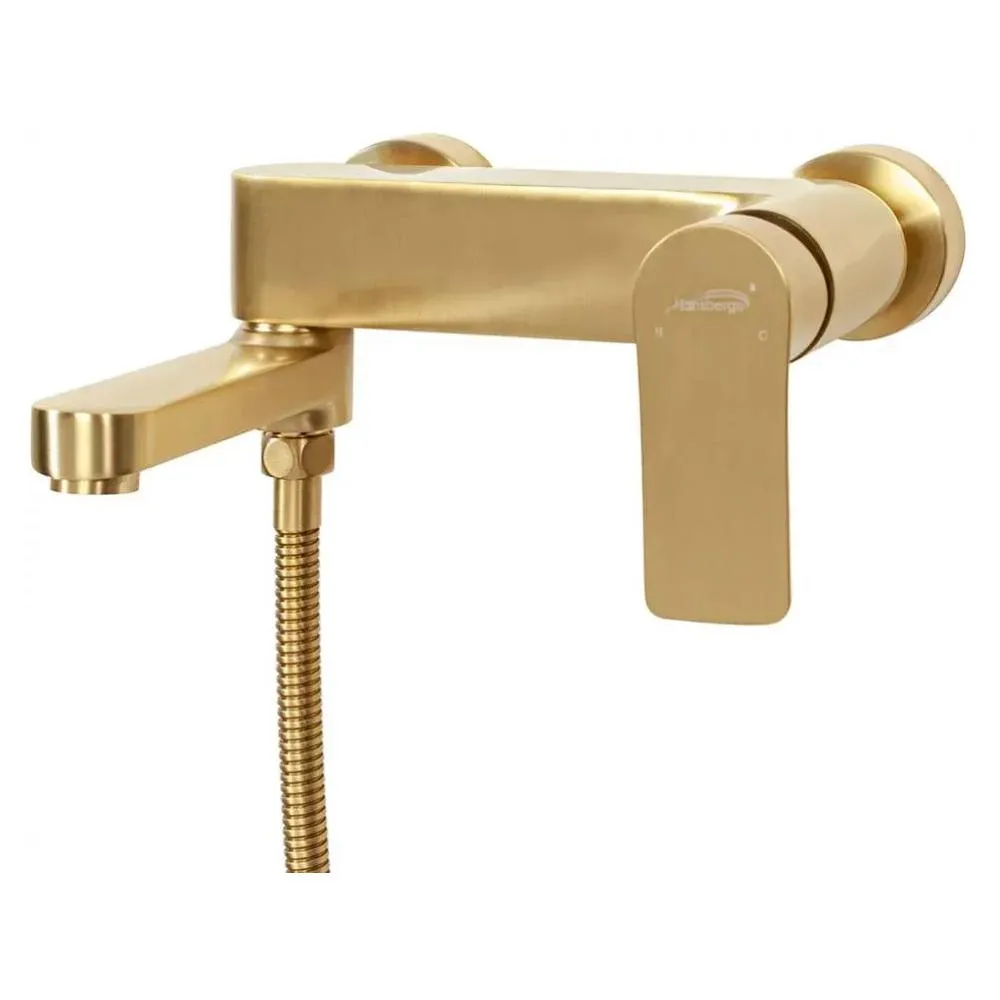 Смеситель для ванны Hansberge H4010MG, матовое золото