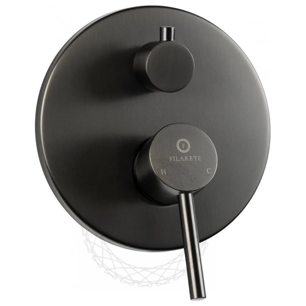 Душевая система встраиваемая FILARETE Roun FL1020BG, графит