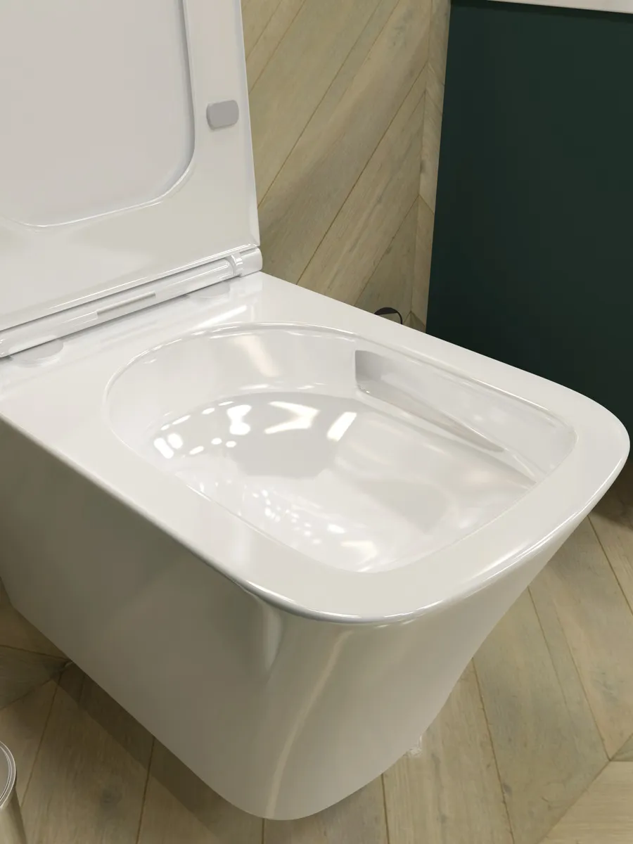 Унитаз подвесной Maretti Umbria (торнадо) безободковый с микролифтом, UM10PBM76-844, белый