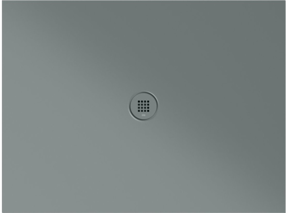 Керамический душевой поддон GSI Pura H2 1200х900х20 мм, в комплекте с сифоном, Agave Matte (461209PIL04)