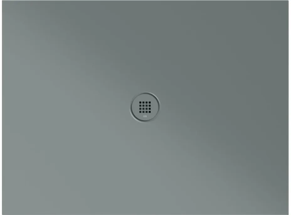 Керамический душевой поддон GSI Pura H2 1200х900х20 мм, в комплекте с сифоном, Agave Matte (461209PIL04)