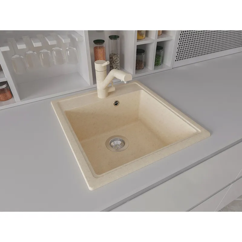 Кухонная мойка Dr. Gans НИКА 25.070.B0470.403, латте