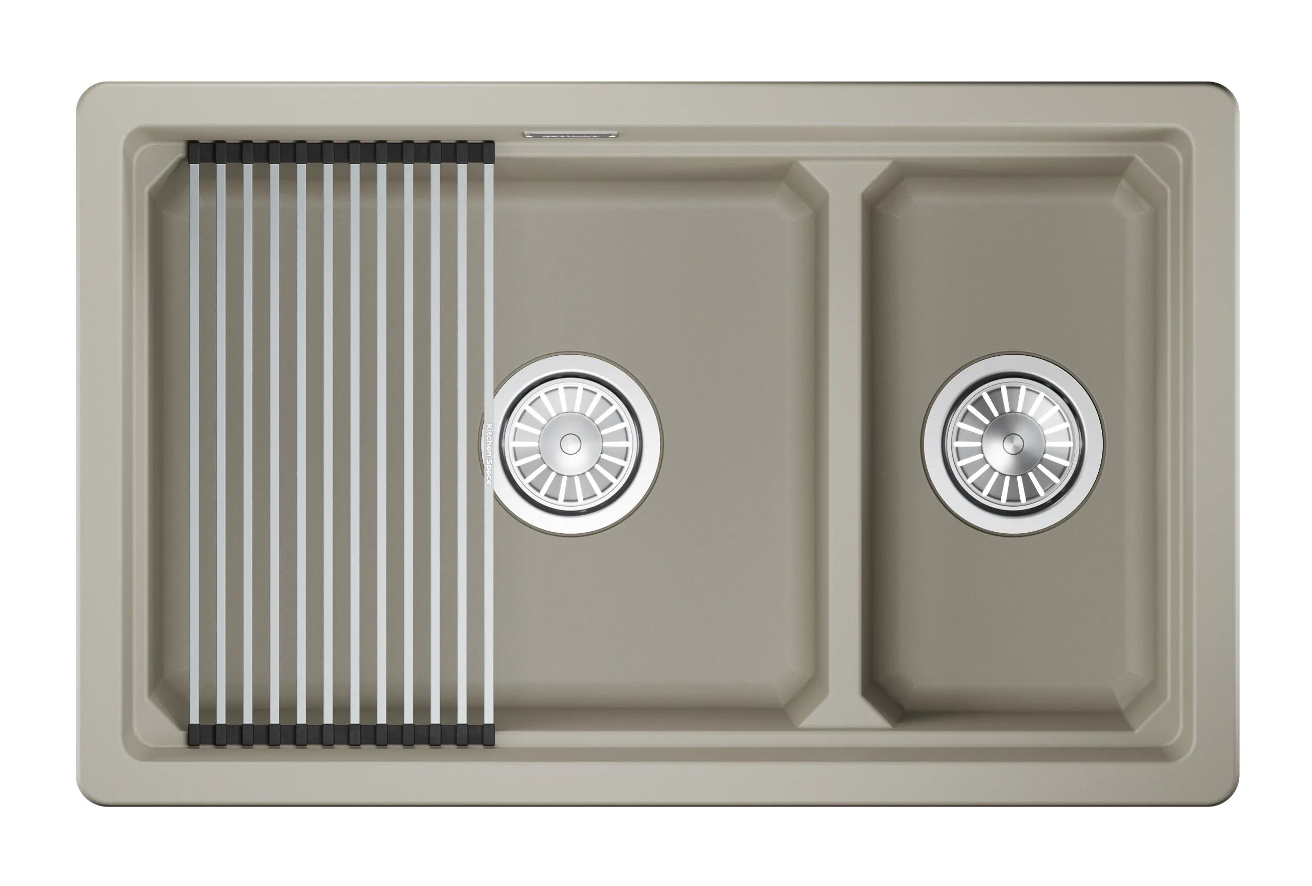 Мойка для кухни Granula Kitchen Space 7304iU креман, 73х45 см, прямоугольная (7304iU, КРЕМАН)