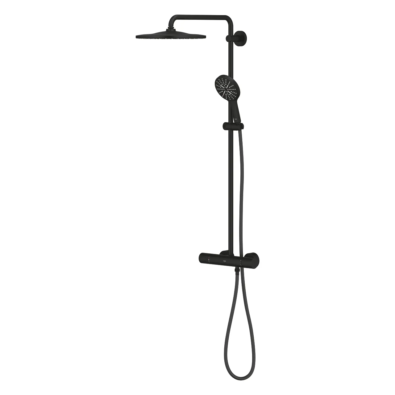 22119KF0 Rainshower SmartActive 310 Душевая система с термостатом для настенного монтажа, фантомный чёрный