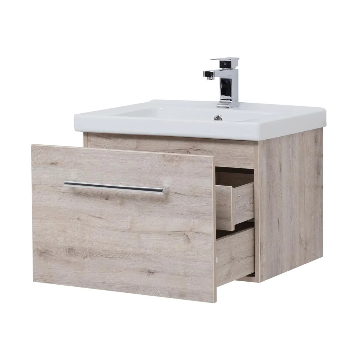 Тумба под раковину подвесная Dreja Big Inn 65 см, дуб кантри