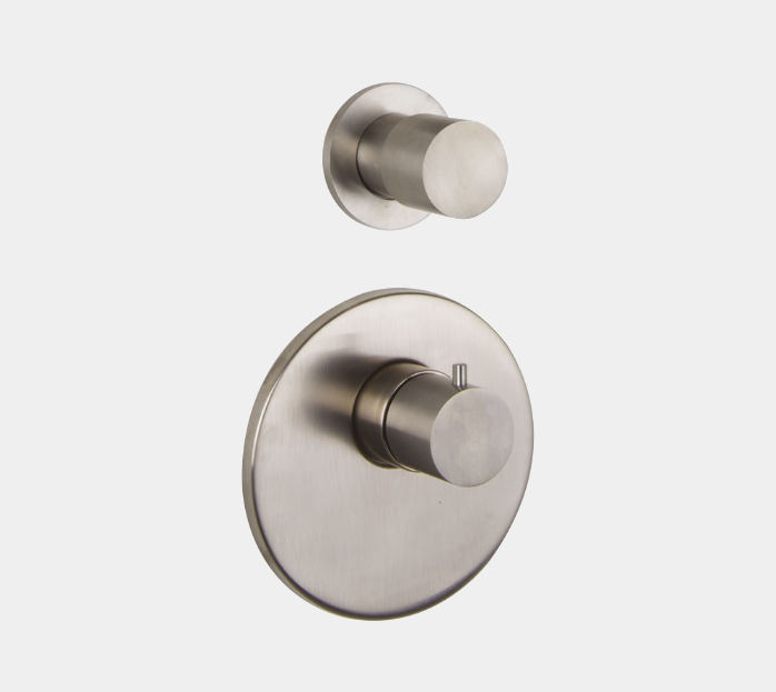 Смеситель для душа Fima Carlo Frattini Spillo Steel, на 2 потребителя, нержавеющая сталь (F3083X1INOX)