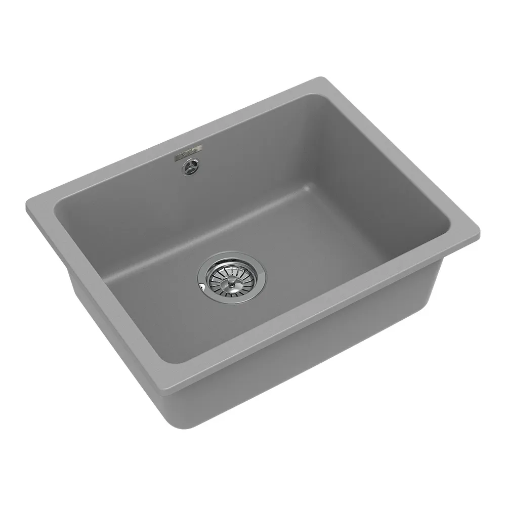 Кухонная мойка Rivelato BERKANA BK-50, серый металлик