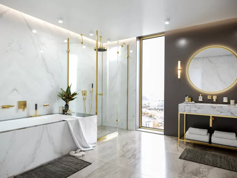 Излив Hansgrohe Metropol для ванны, 32543990, полированное золото