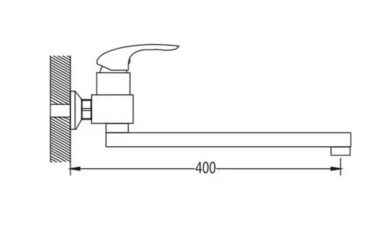 Смеситель для ванны Shevanik S5572, хром
