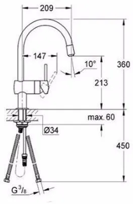 Смеситель для кухни Grohe Minta 32918000 хром