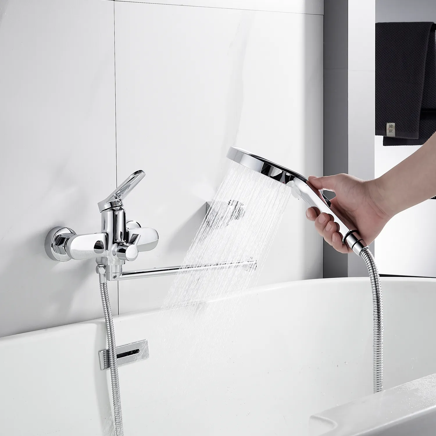 Смеситель для ванны Shevanik S4322, хром