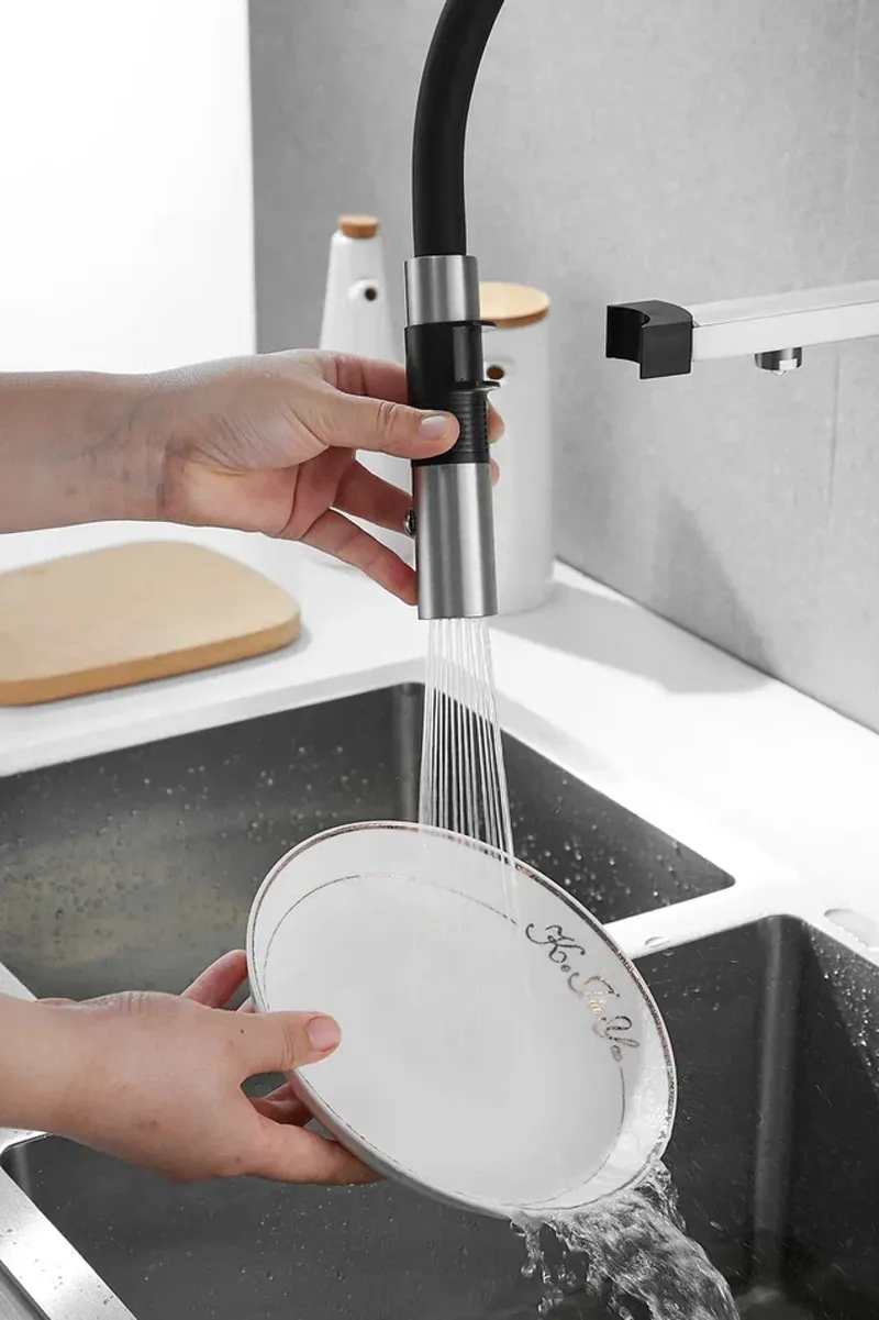 Смеситель для кухни Rose R958L, сатин