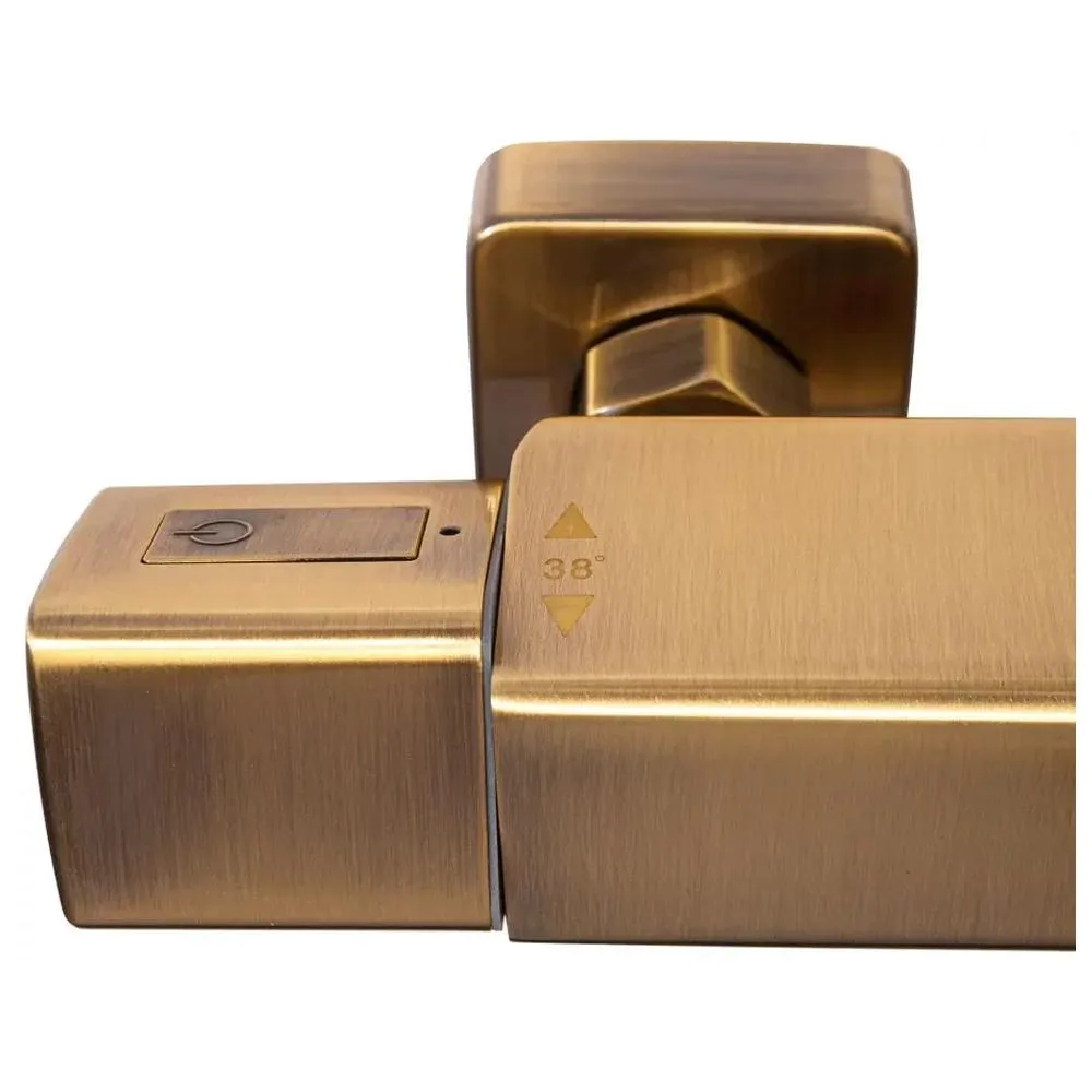 Душевая система с термостатом Hansberge H5085BR, бронза