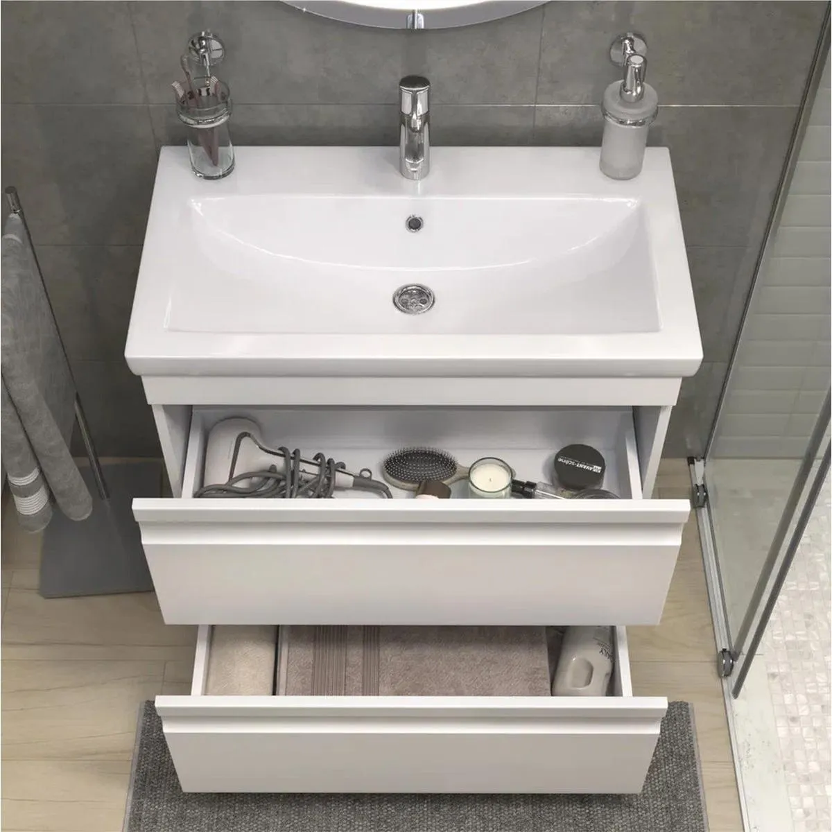 Тумба с раковиной напольная VIGO Holly 041, 80 см