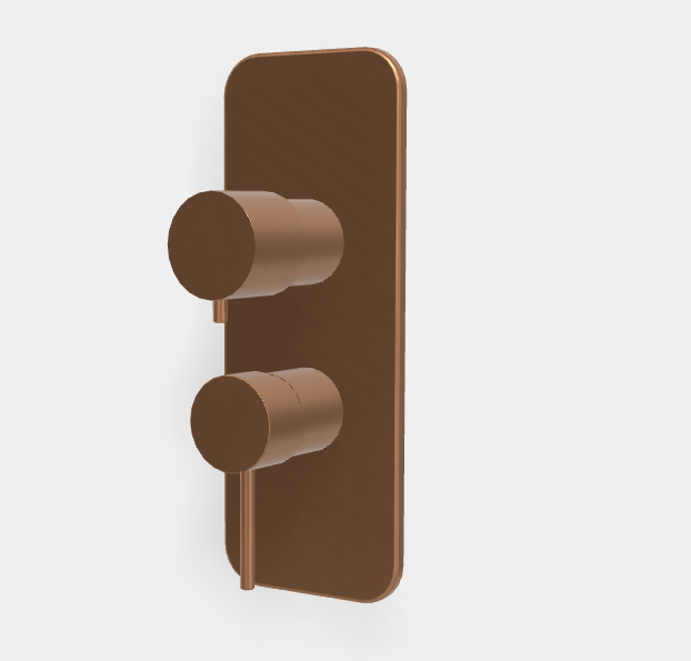 Смеситель для душа Fima Carlo Frattini Spillo Up, на 2/3 потребителя, бронза брашированная янтарная (F3039X6ZS)