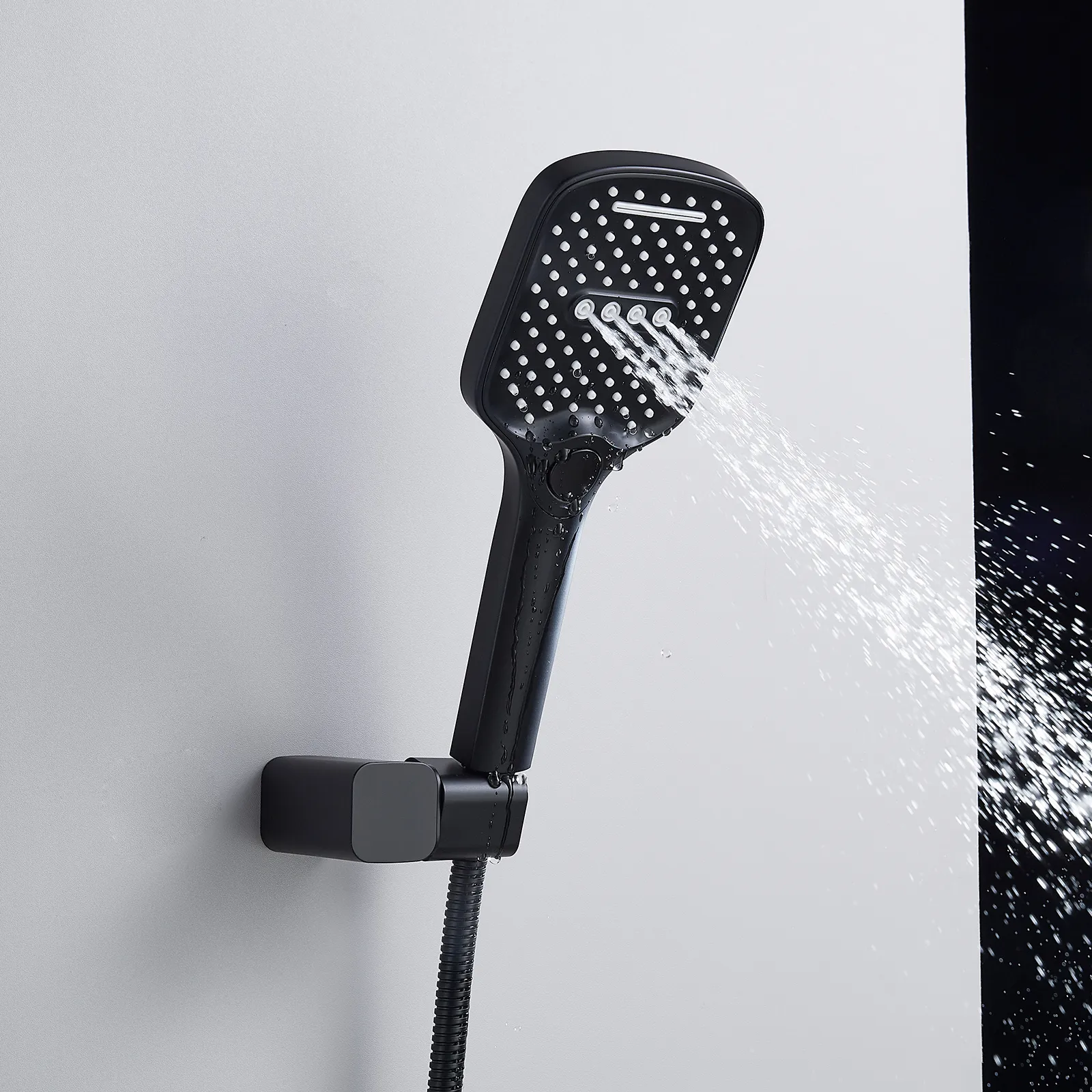 Душевая система встраиваемая Shevanik S4035H, черный