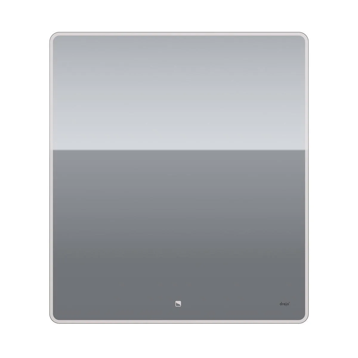 Зеркало Dreja Point 80x90 см, белый