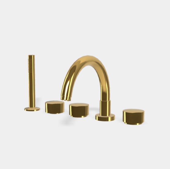 Смеситель для ванны и душа Fima Carlo Frattini So, золото (F3174OR)