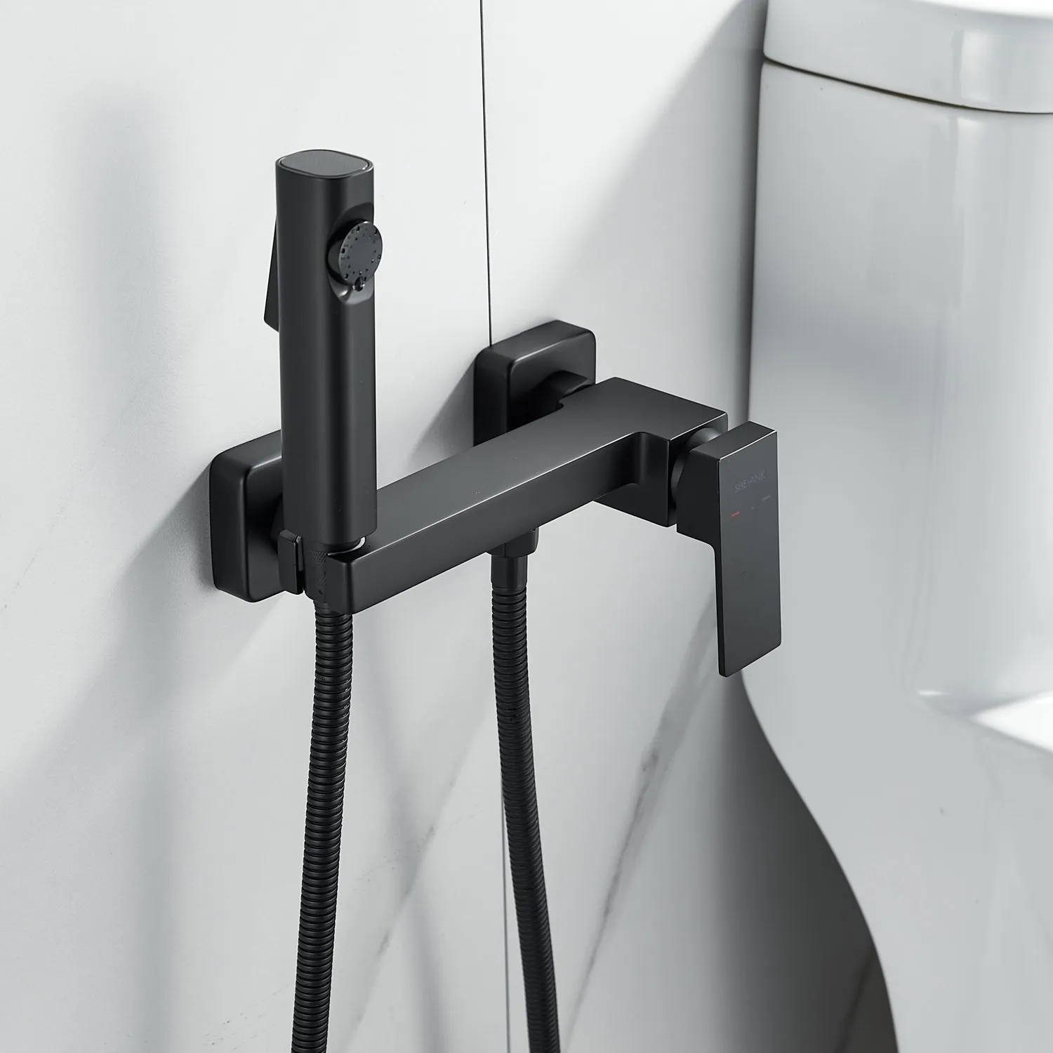 Гигиенический душ со смесителем Shevanik S9605H-1, черный