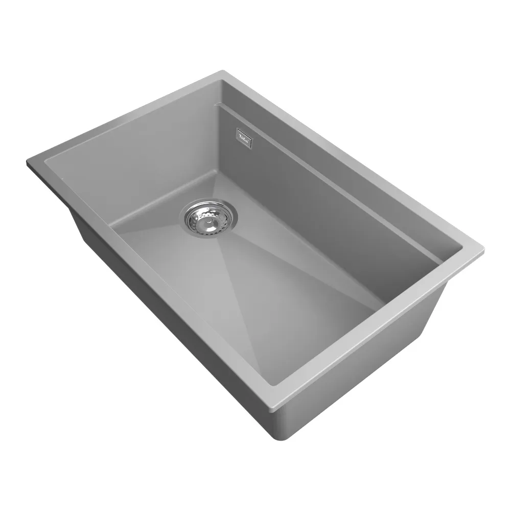 Кухонная мойка Rivelato LINO LN-654-L серый металлик