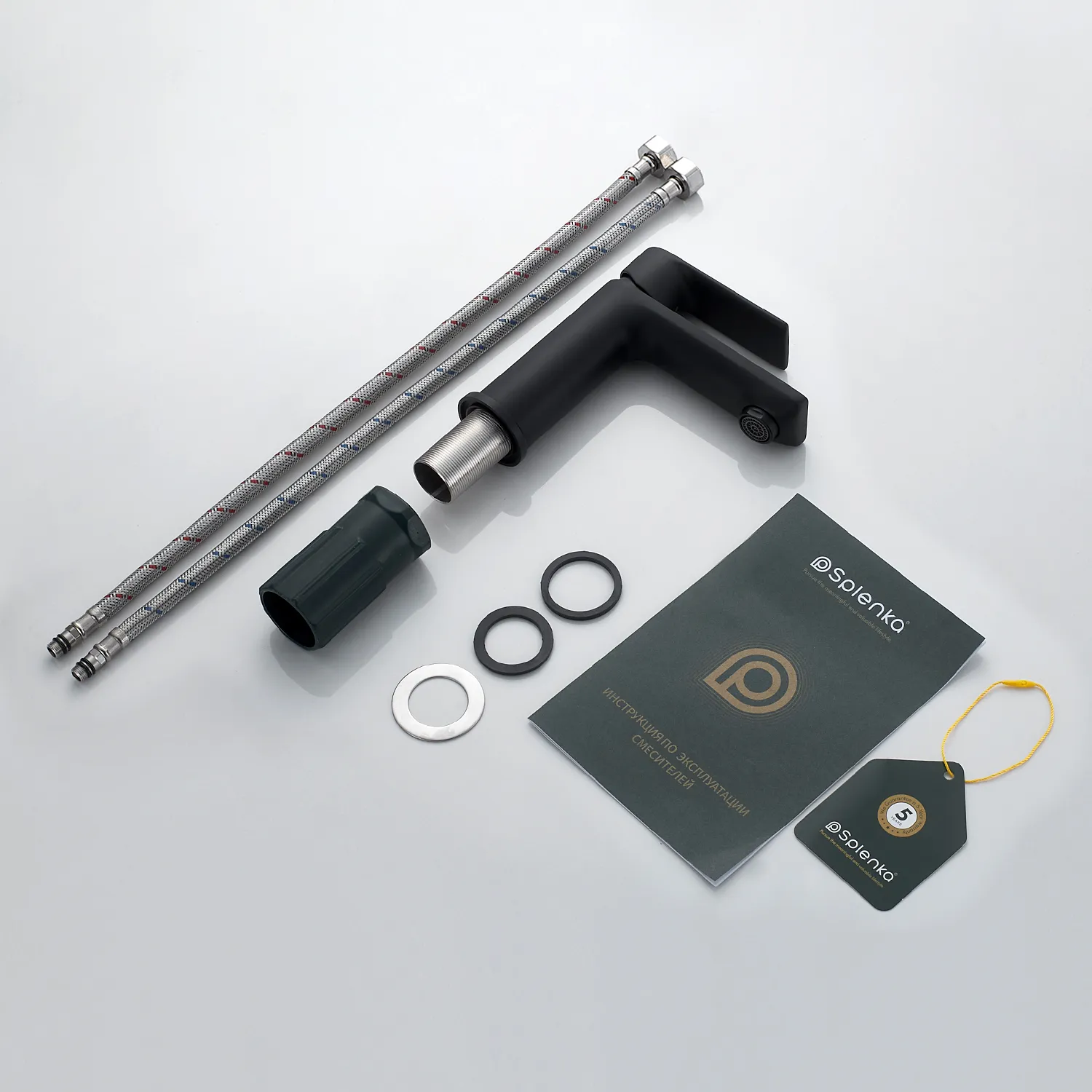 Смеситель для раковины Splenka S05.10.06, черный