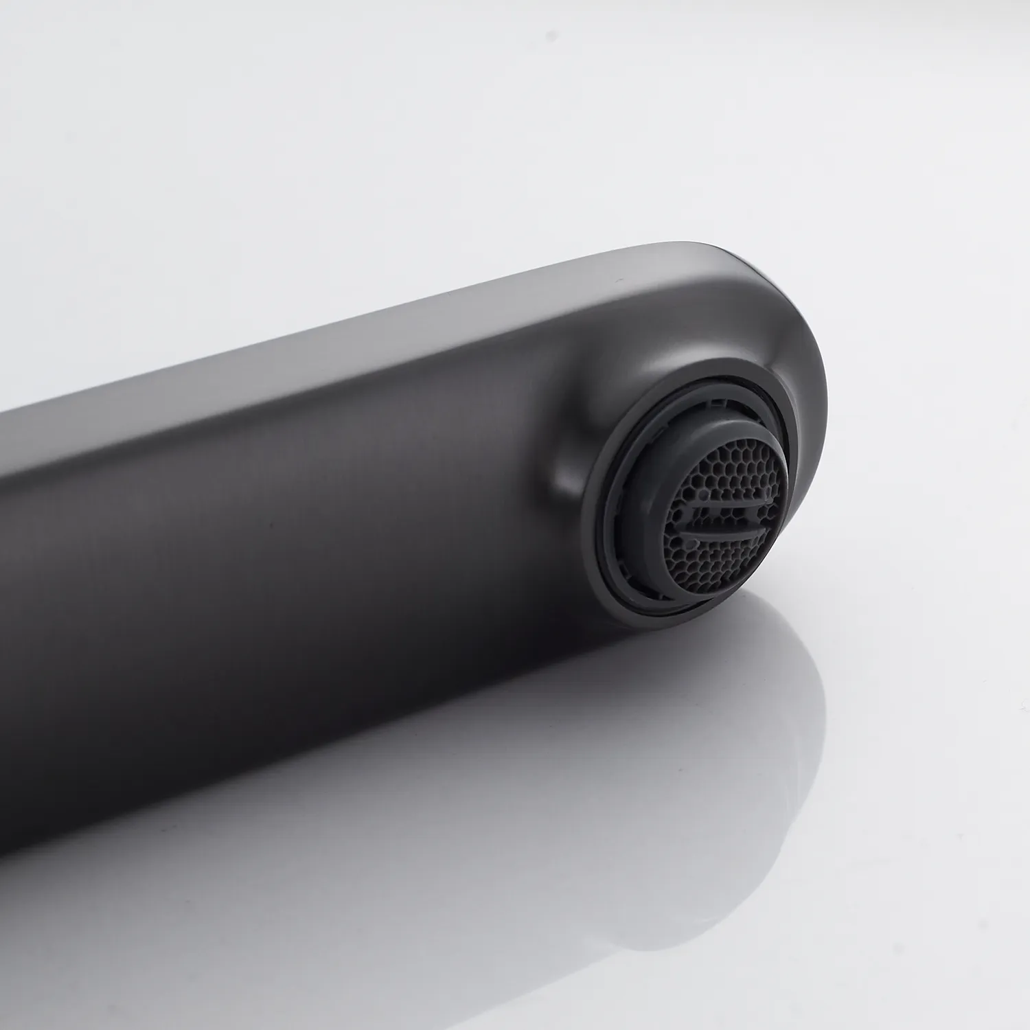 Смеситель для раковины высокий Shevanik S4311T, оружейная сталь