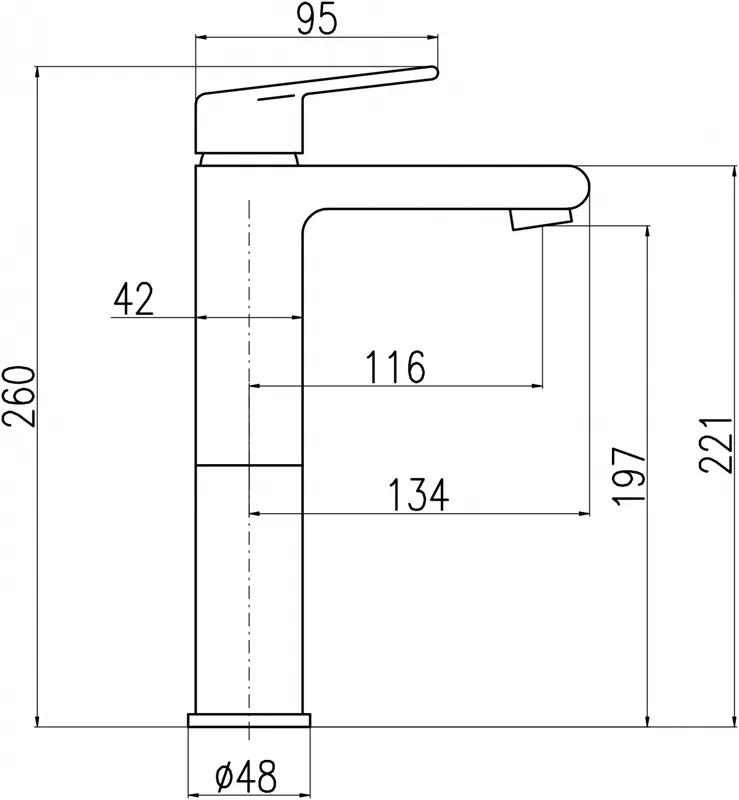 Смеситель для раковины Rav Slezak Colorado CO130.5BC