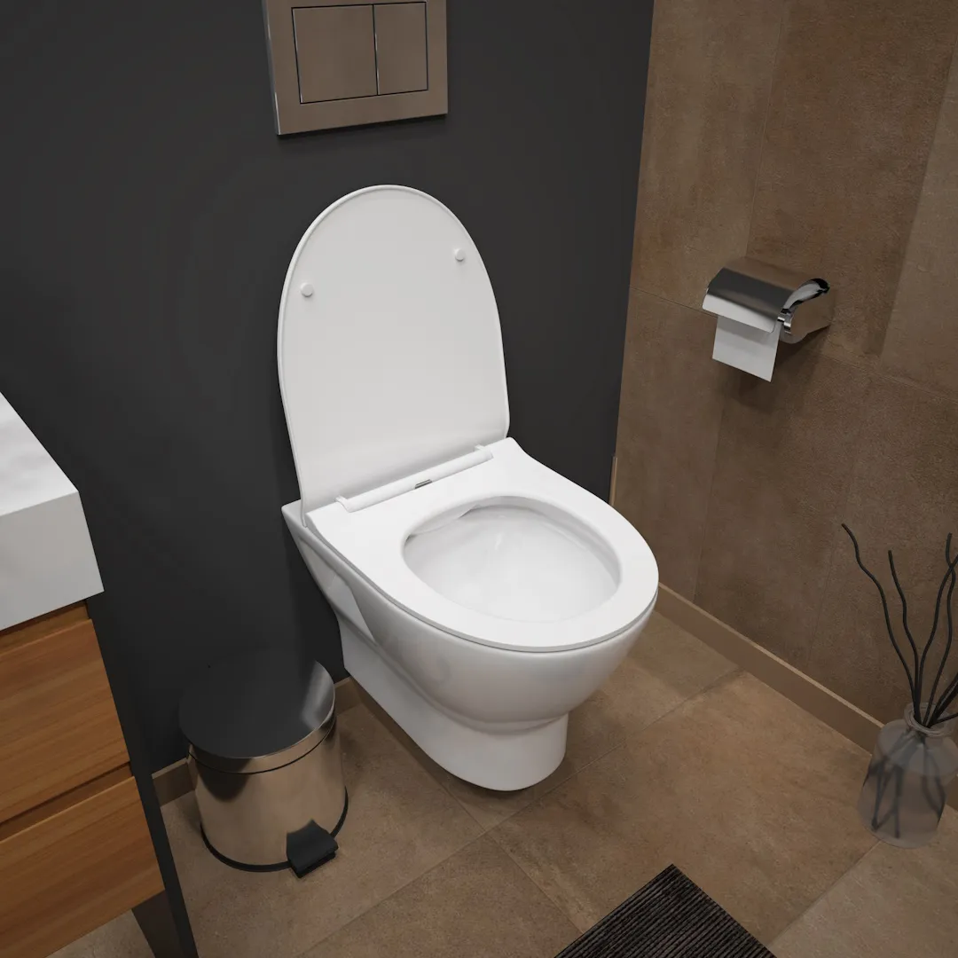 Унитаз подвесной Maretti Ritta безободковый с микролифтом, RI10PBM53-844, белый