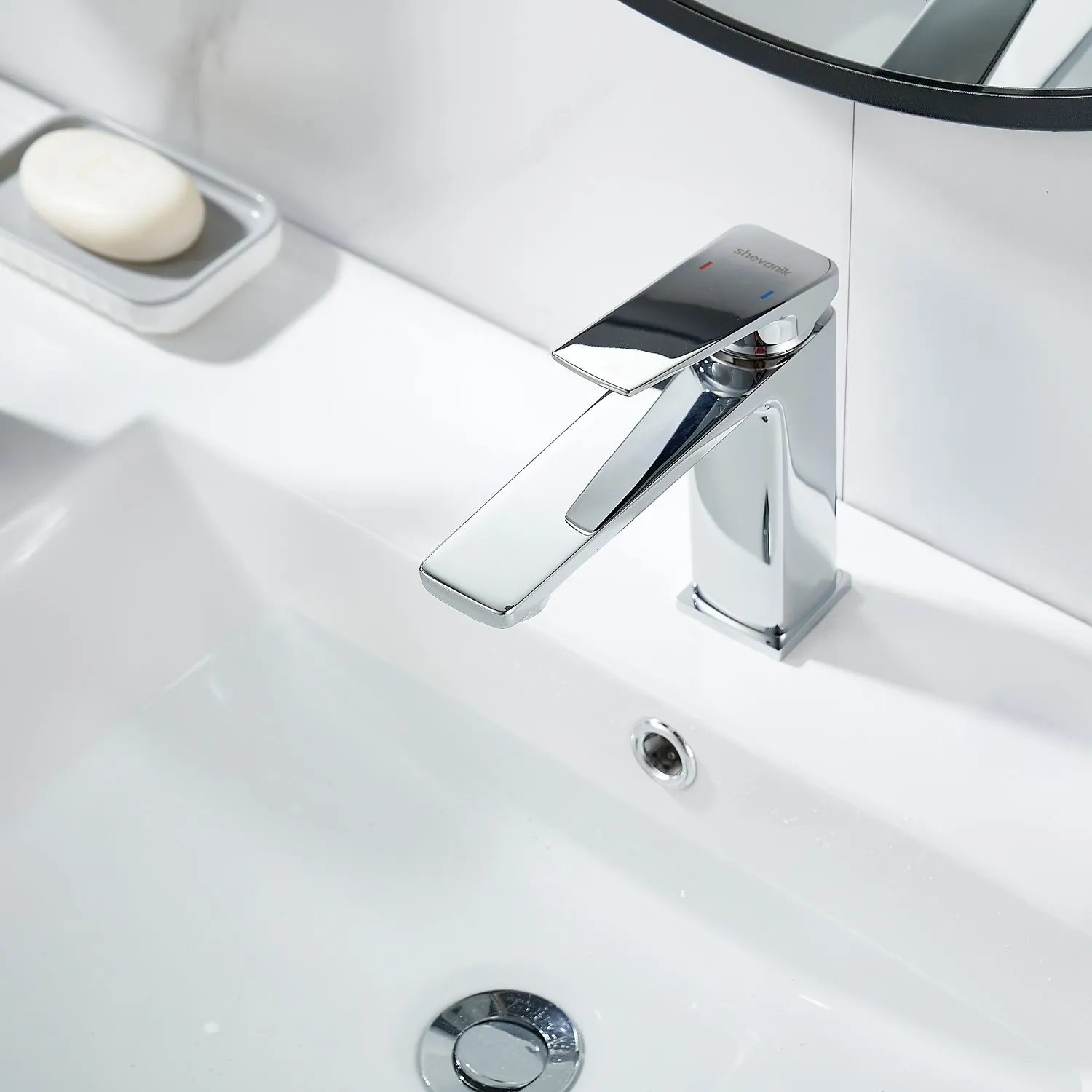 Смеситель для раковины Shevanik S8901-1, хром