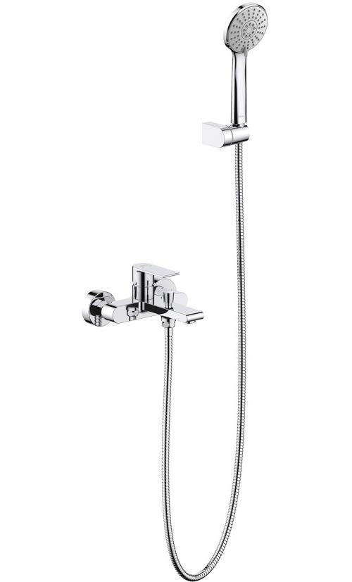 Смеситель для ванны AQUATEK ЛИРА, с душевым набором, хром AQ1449CR