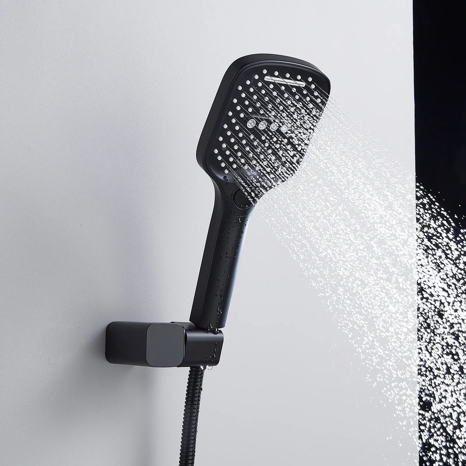 Душевая система встраиваемая Shevanik S4035H, черный