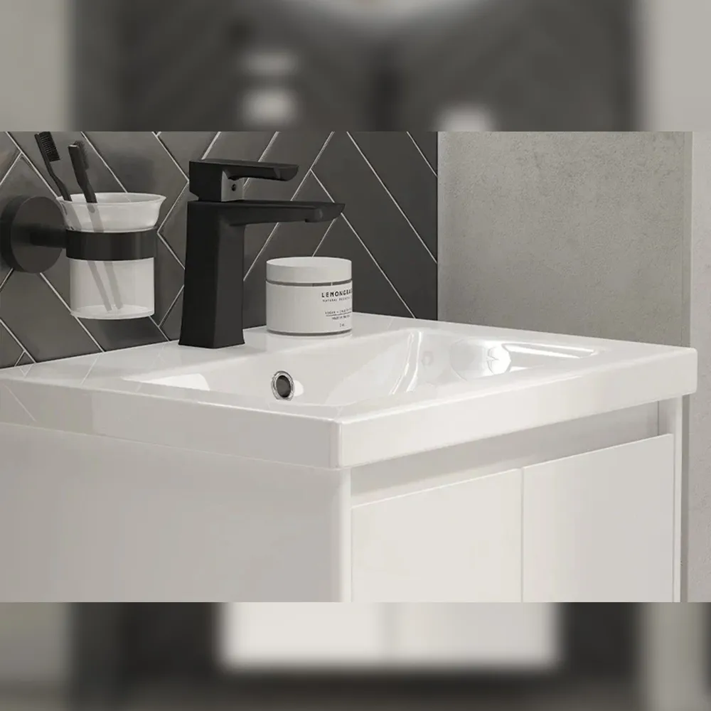 Тумба с раковиной подвесная Velvex Klaufs tp.KLA.COM.50.2D, 50 см