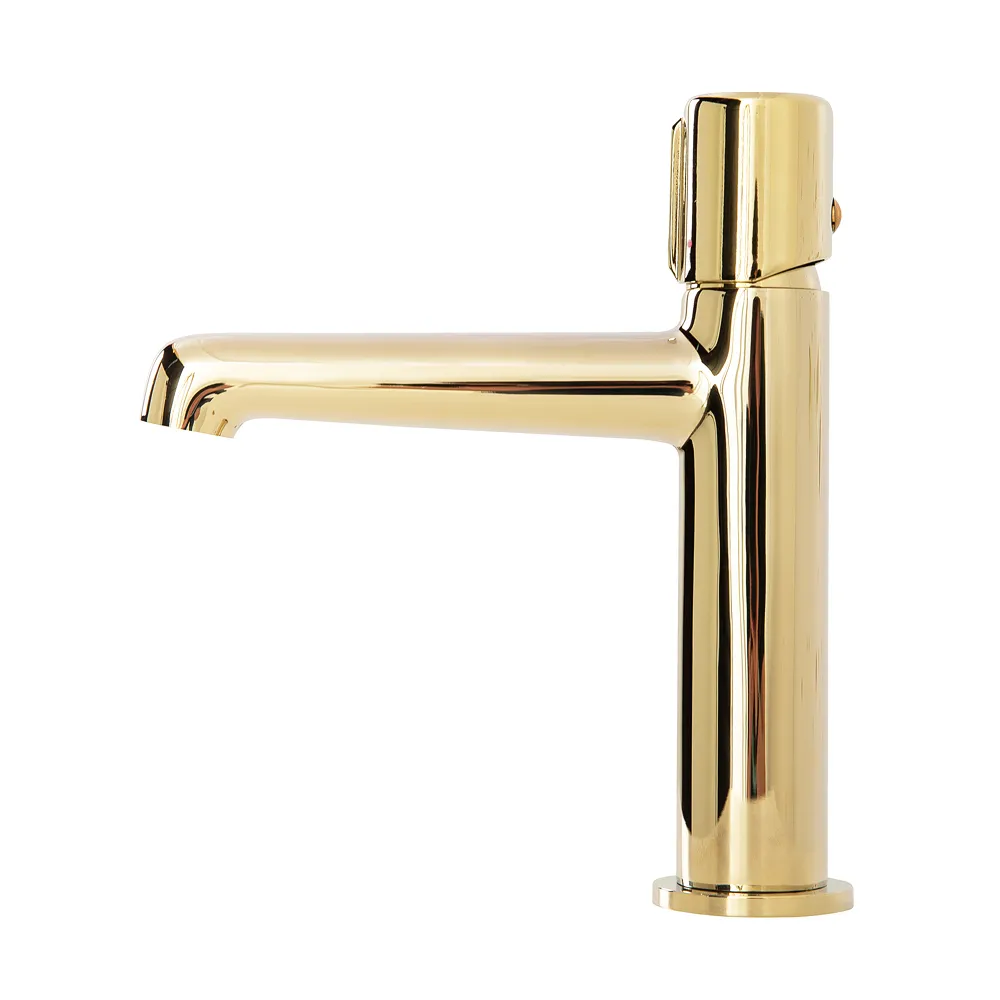 Смеситель для раковины BelBagno Uno, золото (UNO-LVM-ORO)