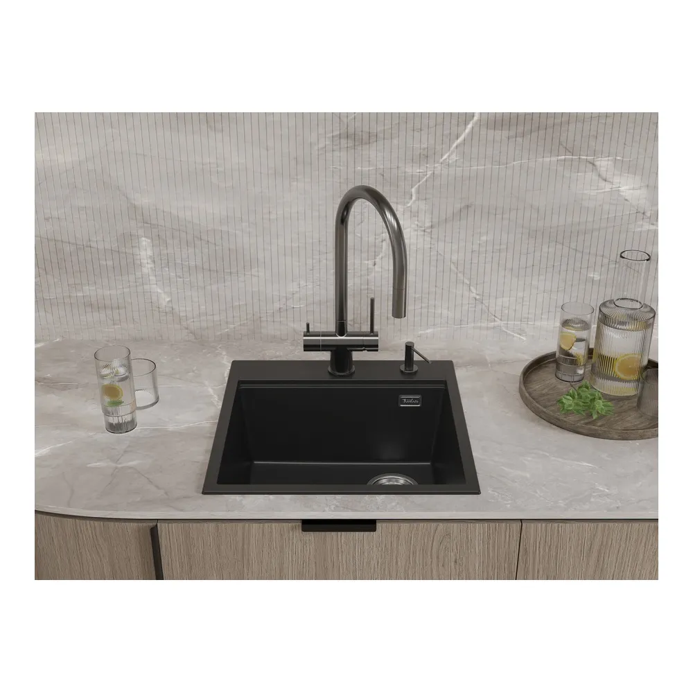 Кухонная мойка Rivelato TESORO TR-505-R черный