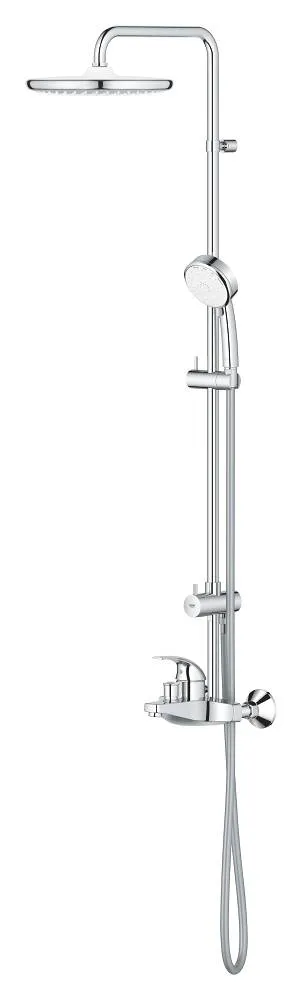 Душевая система со смесителем, с изливом Grohe Tempesta Cosmopolitan 250, хром / белый (26674000)