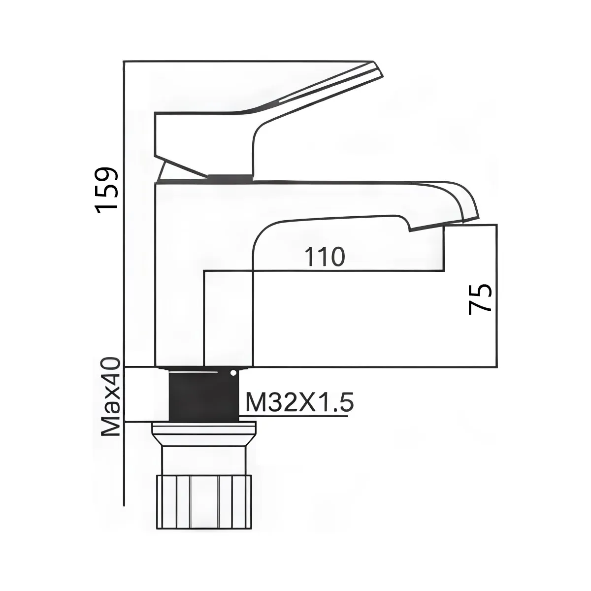Смеситель для раковины Maretti Elena EA32RF163, хром