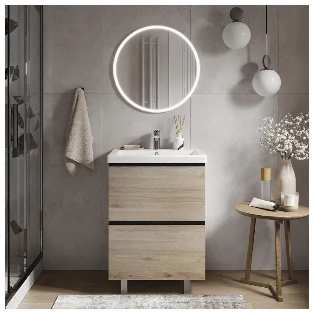 Тумба с раковиной напольная VIGO Cross 447-com, 60 см