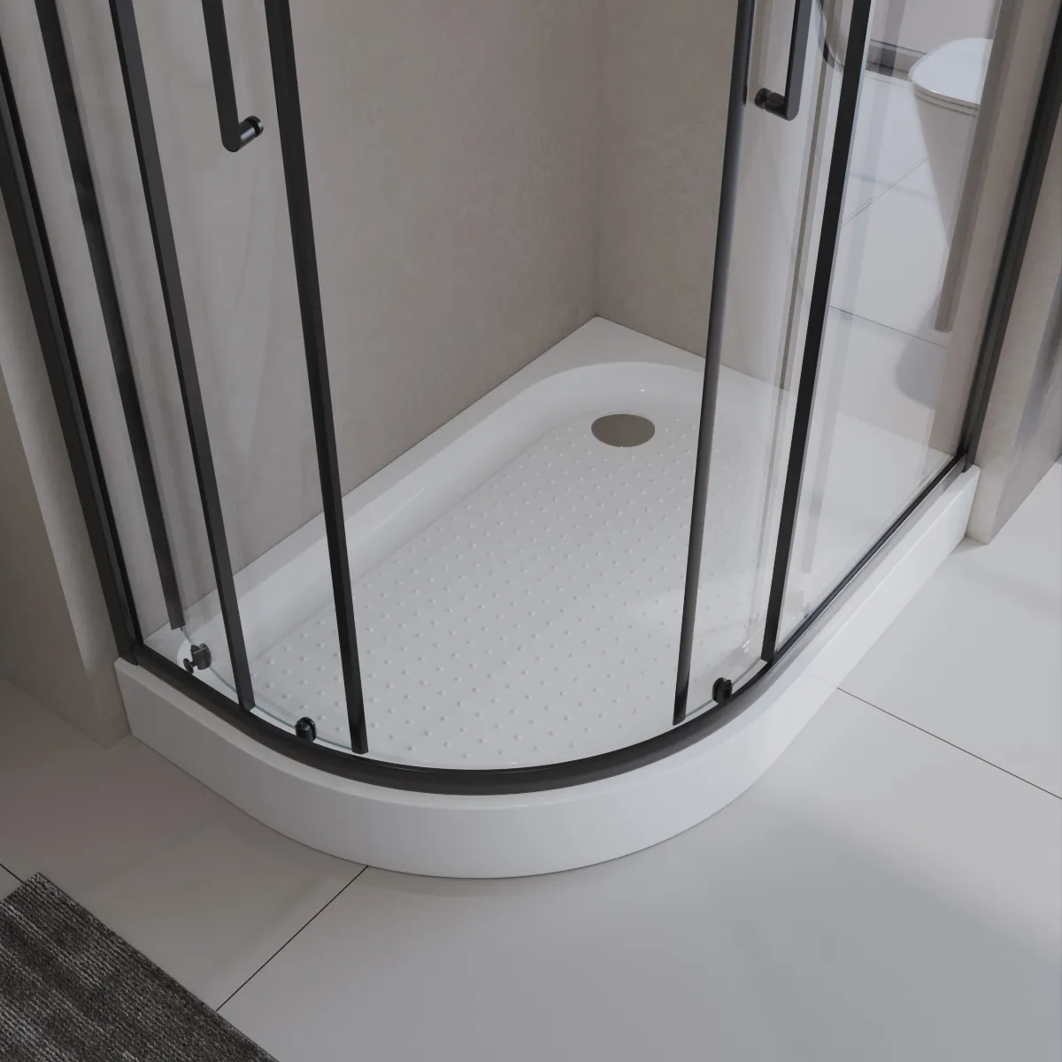 Акриловый поддон BelBagno 1000х800 мм, белый (TRAY-BB-RH-100/80-550-15-W-R)