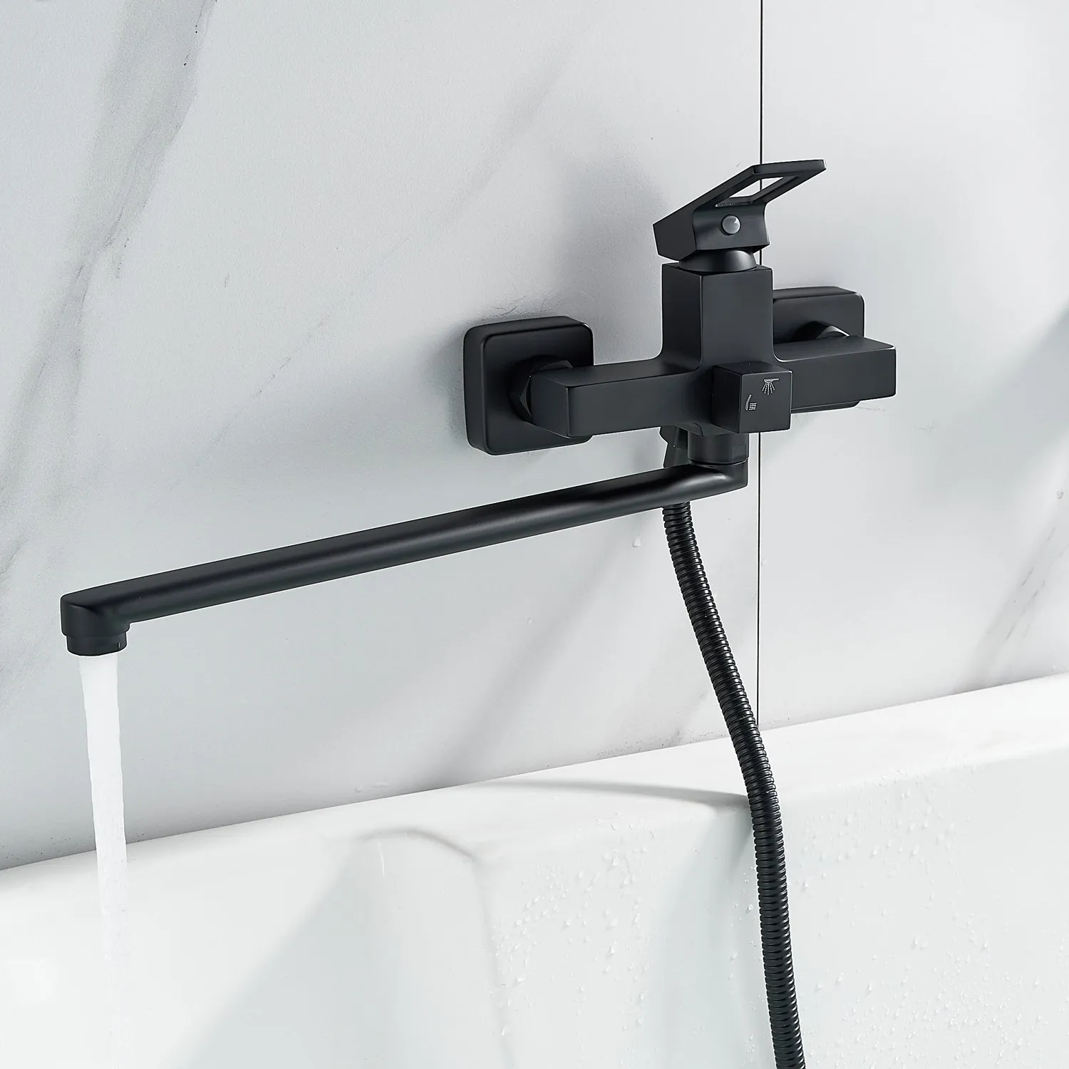 Смеситель для ванны Raffine F2296H, черный