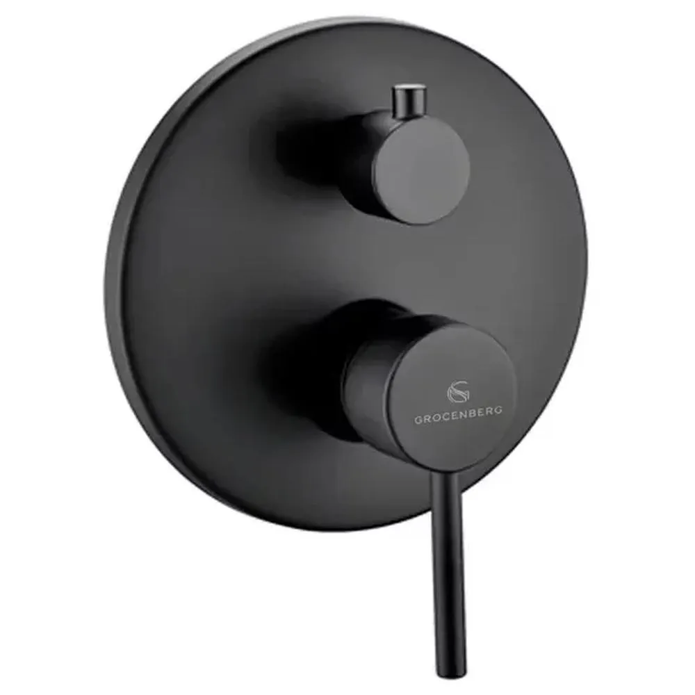 Душевая система встраиваемая (без излива) Grocenberg GB5099BL-4, черный