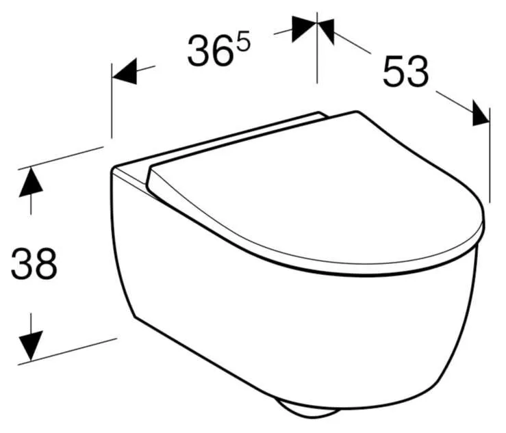 Унитаз подвесной Geberit iCon 500.784.01.1 с микролифтом