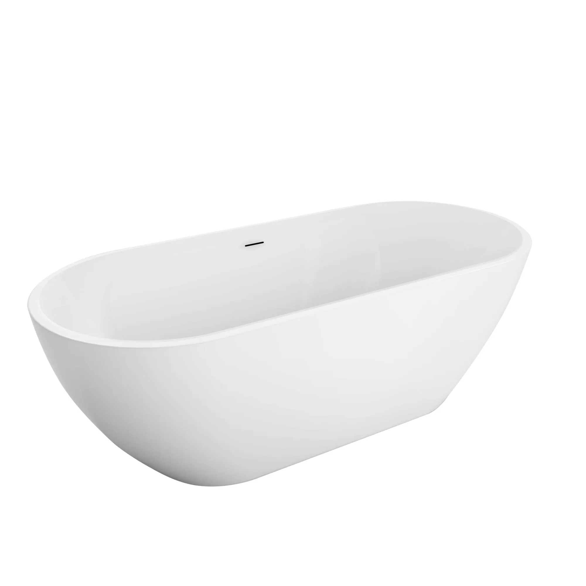 Акриловая ванна BelBagno 170x75, белый (BB701-1700-750-K) отдельностоящая