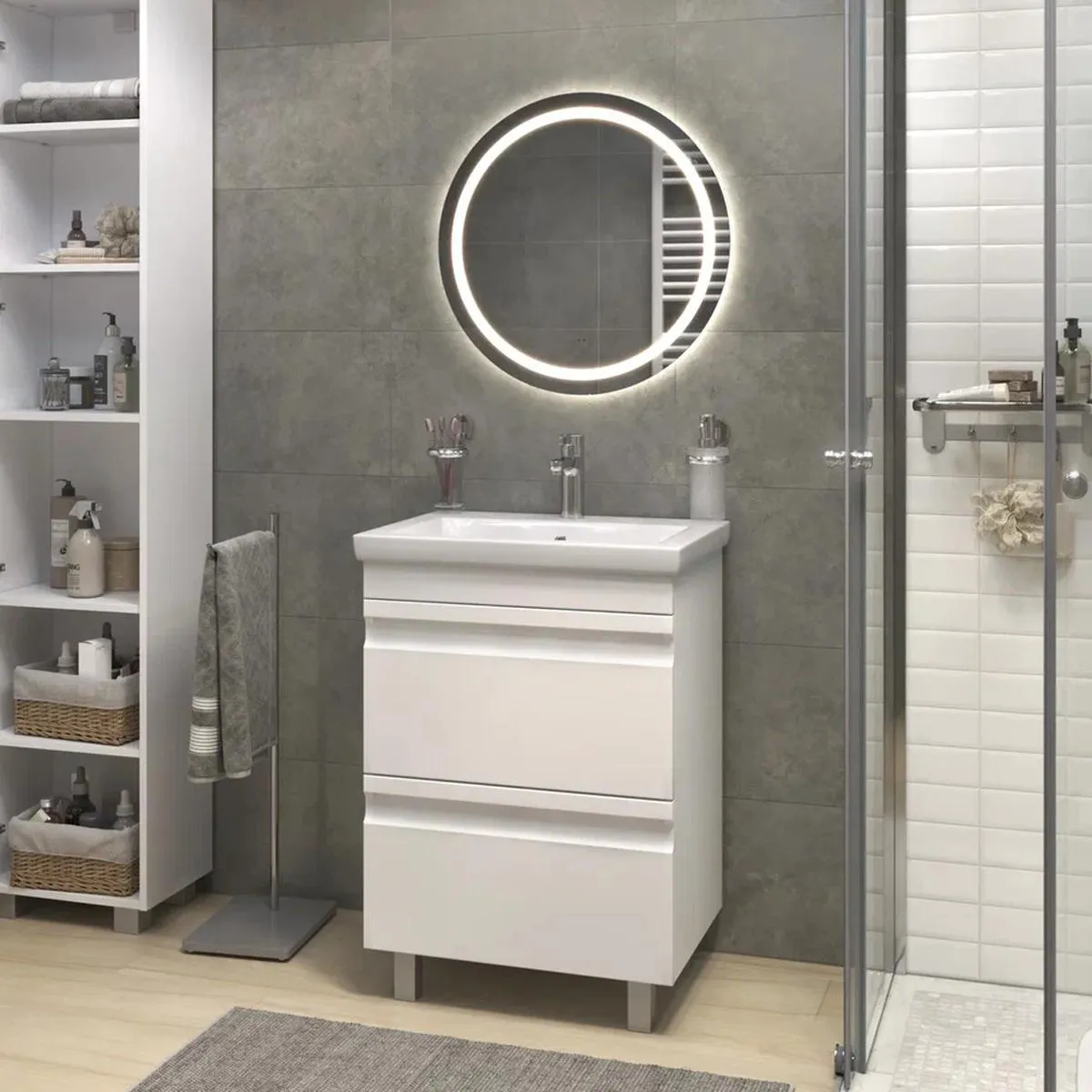 Тумба с раковиной напольная VIGO Holly 039, 60 см