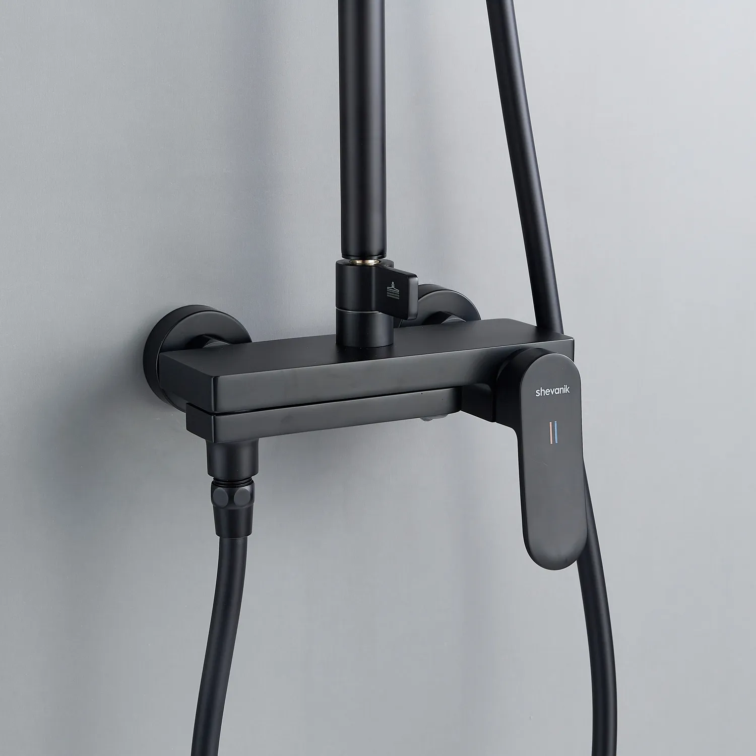 Душевая система Shevanik S4536H, черный