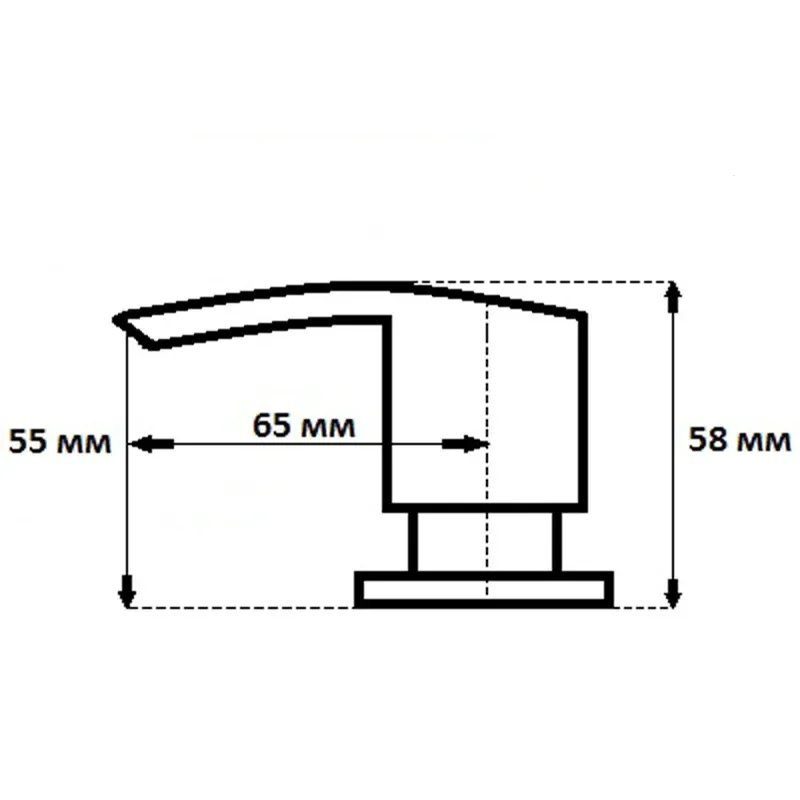 Дозатор для кухонной мойки GranFest 001 "Плоский", терракот