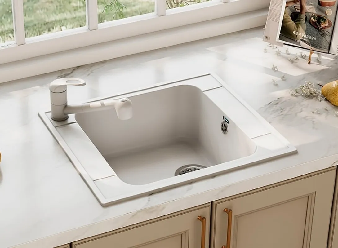 Кухонная мойка Ulgran U-604-341, ультра-белый