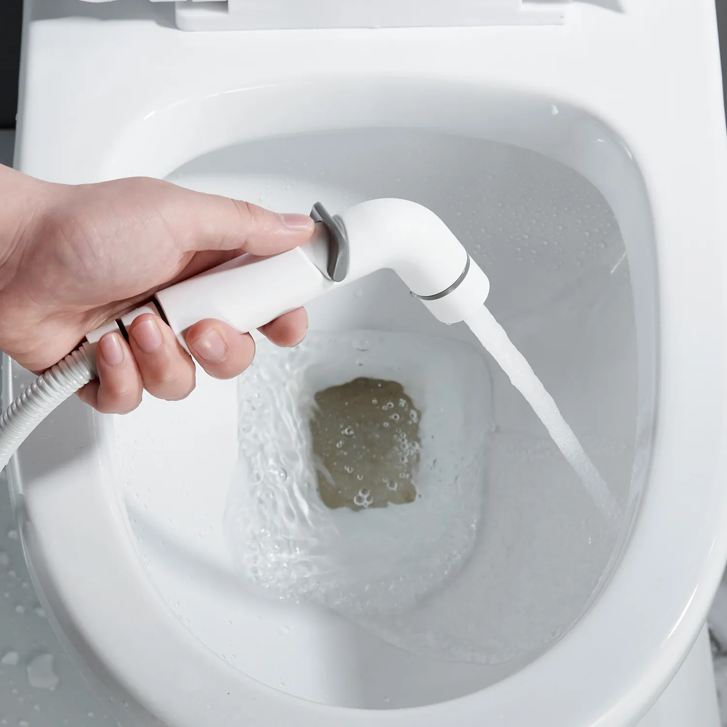 Гигиенический душ со смесителем Shevanik S4705C-1, белый