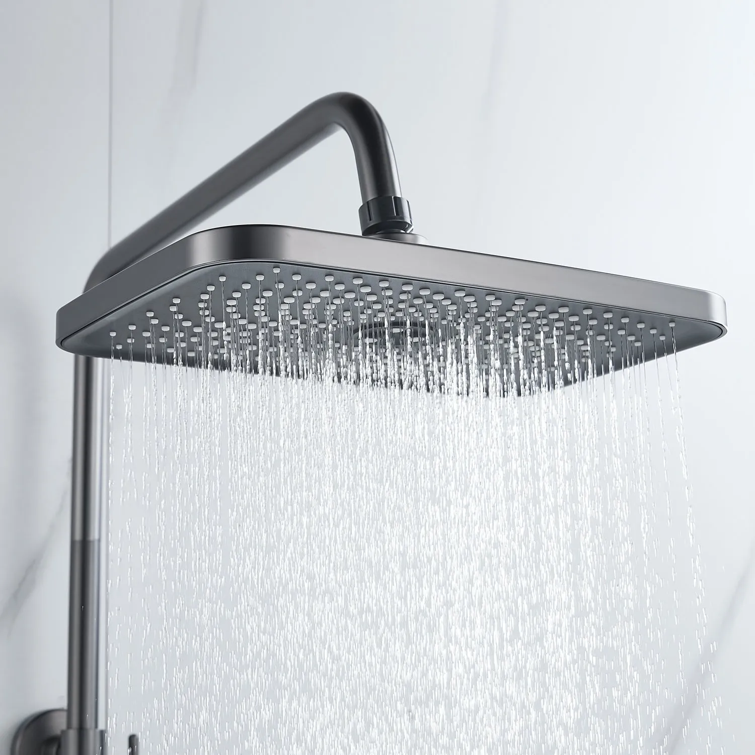 Душевая система Raffine F3696T, оружейная сталь