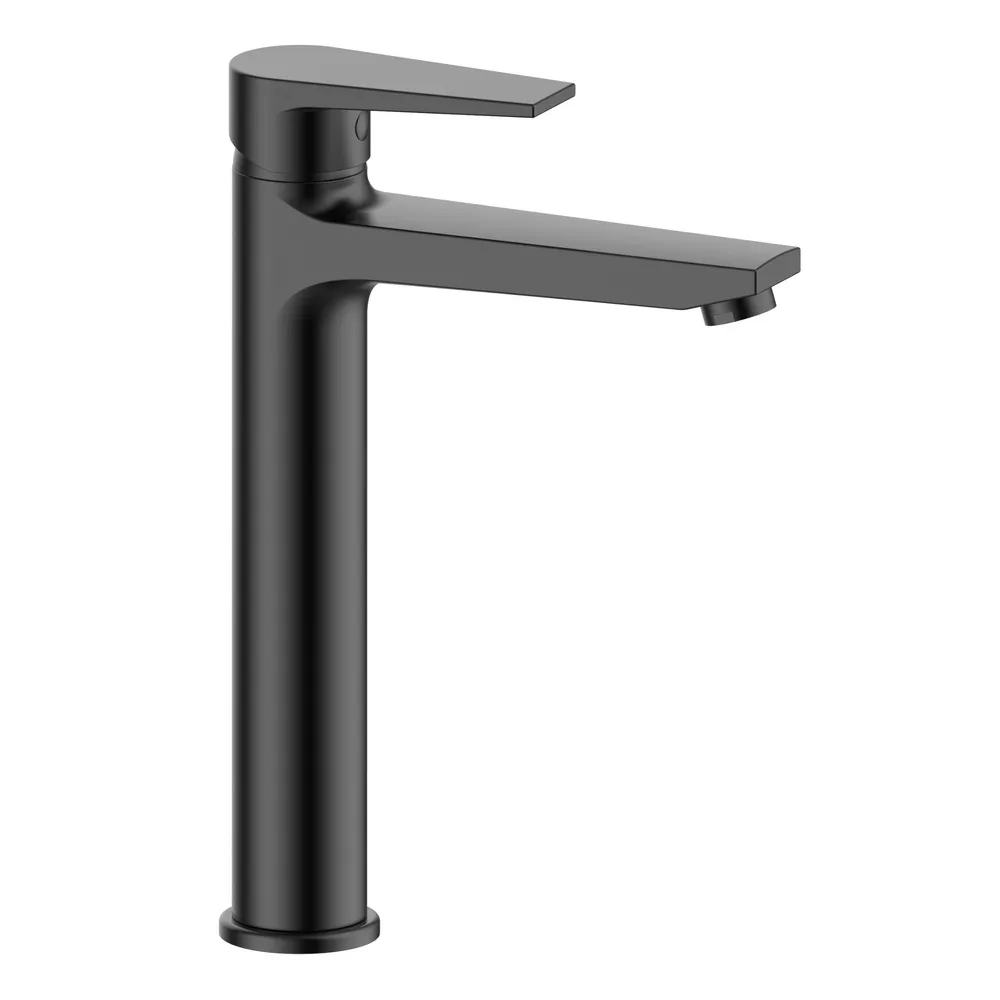 Смеситель для раковины высокий ESKO Budapest black BT25B, черный